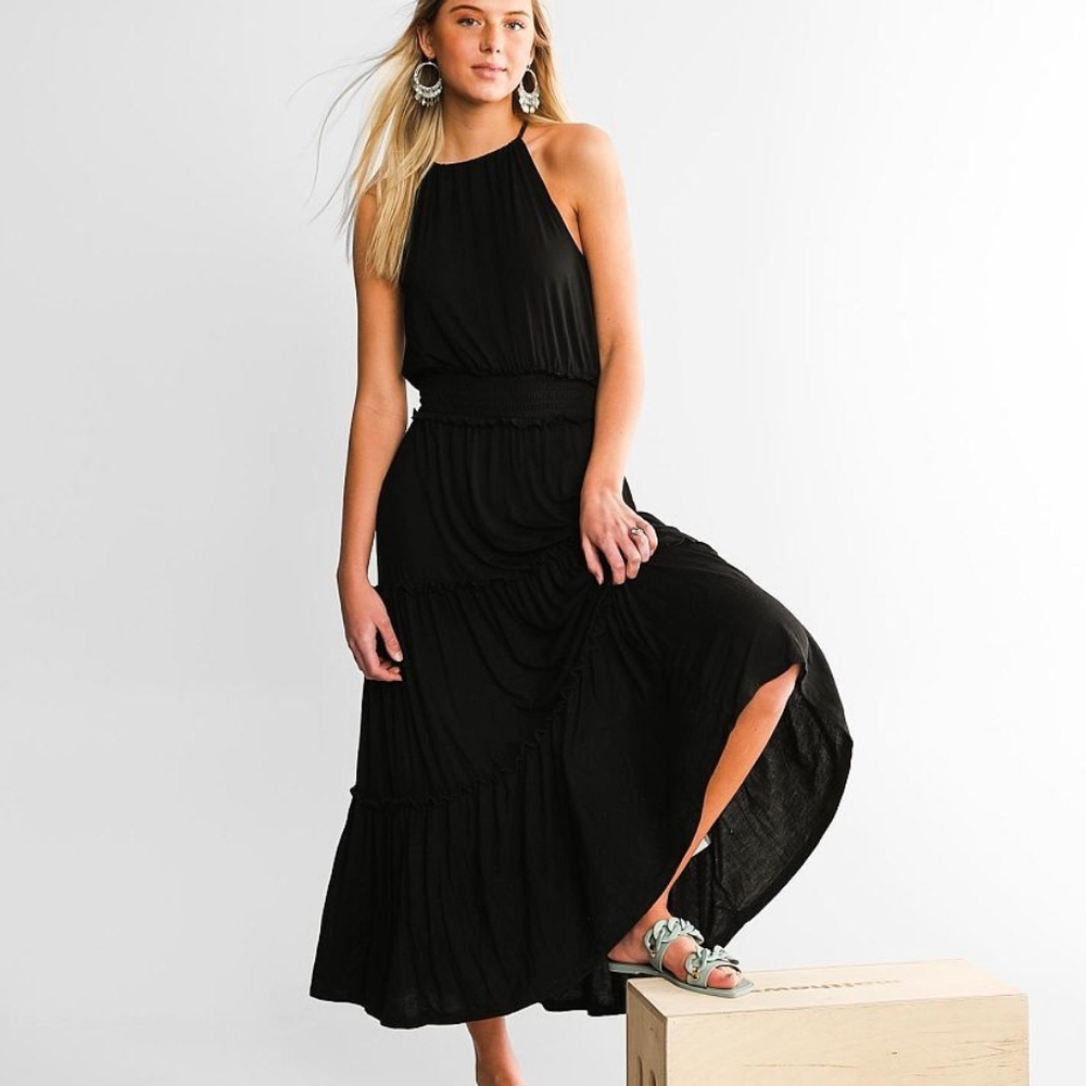 XL Black Beverly Sleek Maxi Dress Z SUPPLY